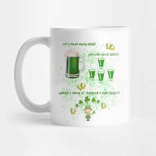 Green Beer and Jello Shots Mug